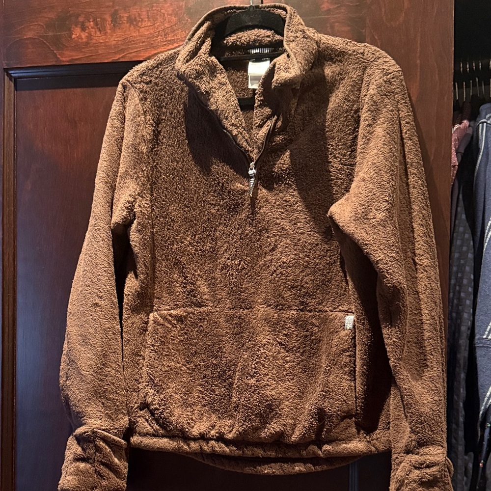 North Face Cozy Brown Fleece Pullover